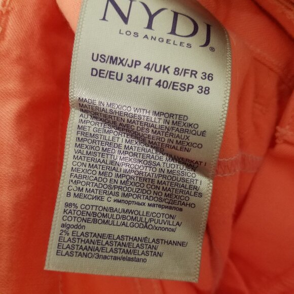 NYDJ ALINA Convertible Ankle LiftxTuck Stretch Jeans Pant Size 4 - Picture 8 of 8